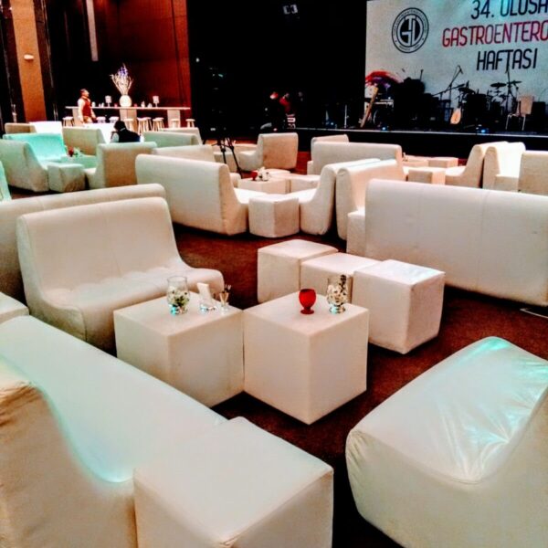 Antalya Işıklı Bistro Masa Kiralama ve Lounge Oturma Grubu