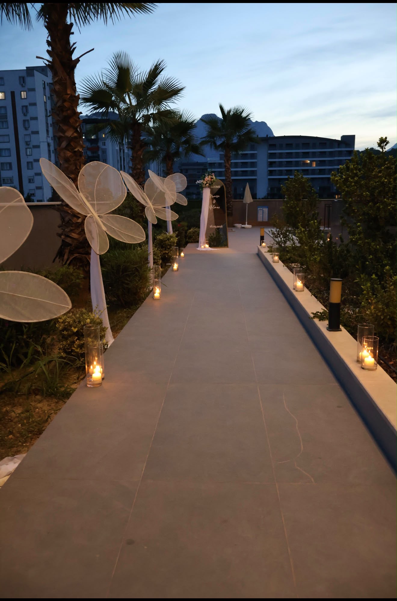 Antalya Kelebek Gelin Yolu Süsleme Dolce Vita Organizasyon